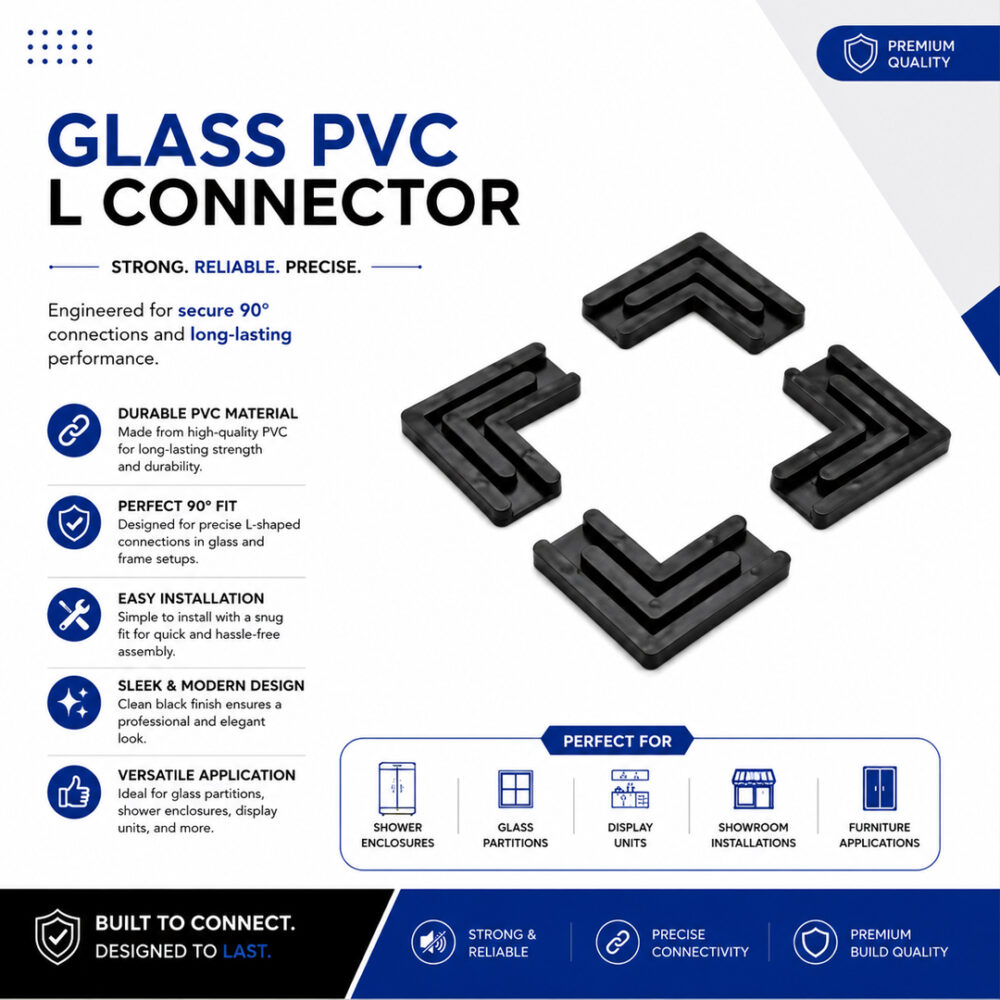 Glass PVC L Connector