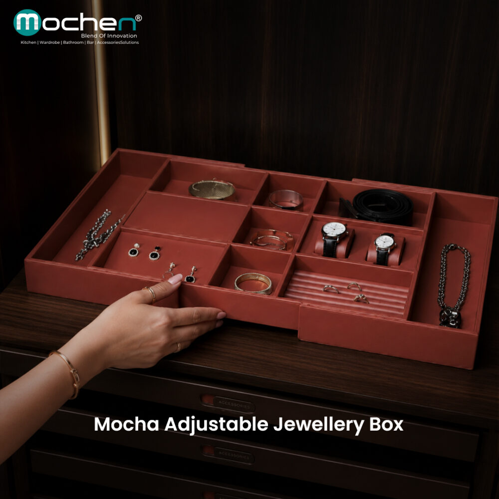 Mocha Adjustable Jewellery Box