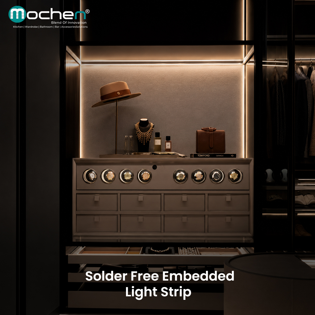 Solder Free Embedded Light Strip