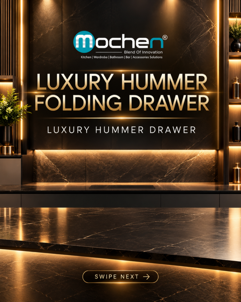 Mochen Hummer Luxury Folding Drawer: Premium Modular Kitchen Storage Solutions