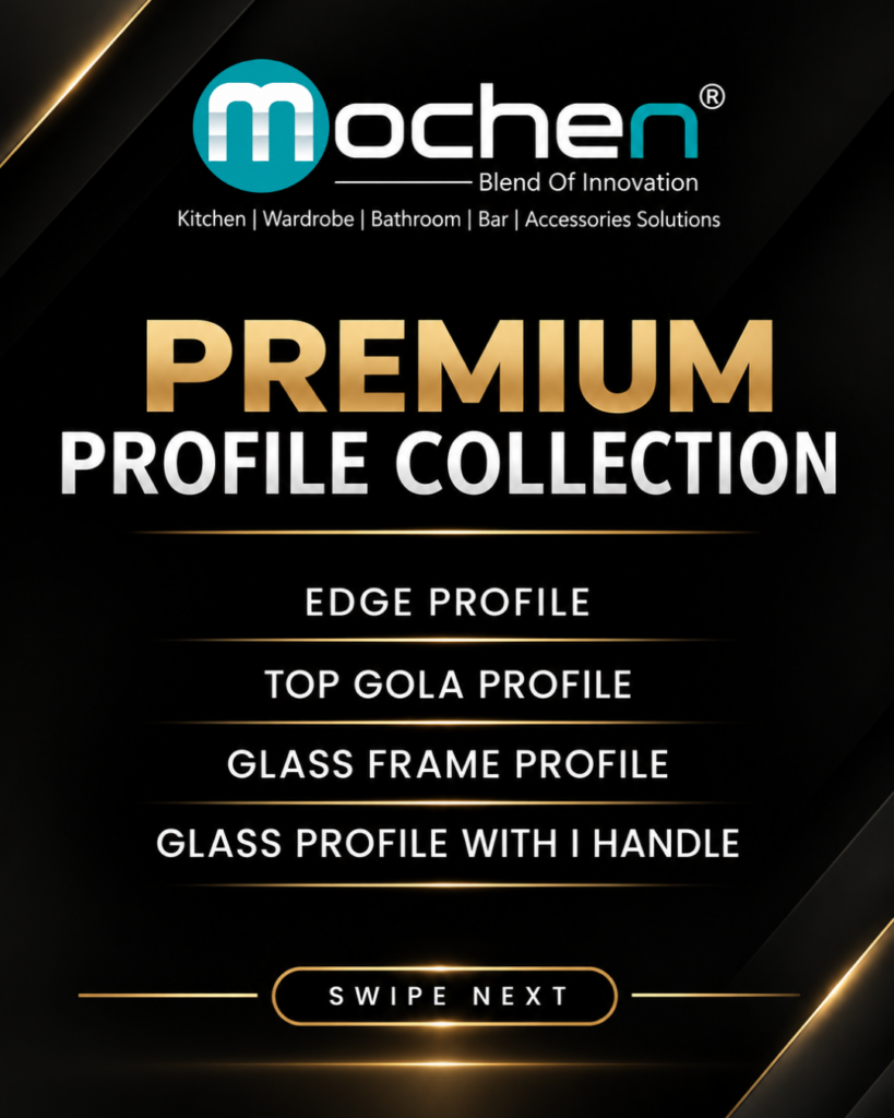 Mochen Premium Aluminium Profile Collection for Modern Modular Kitchens and Wardrobes