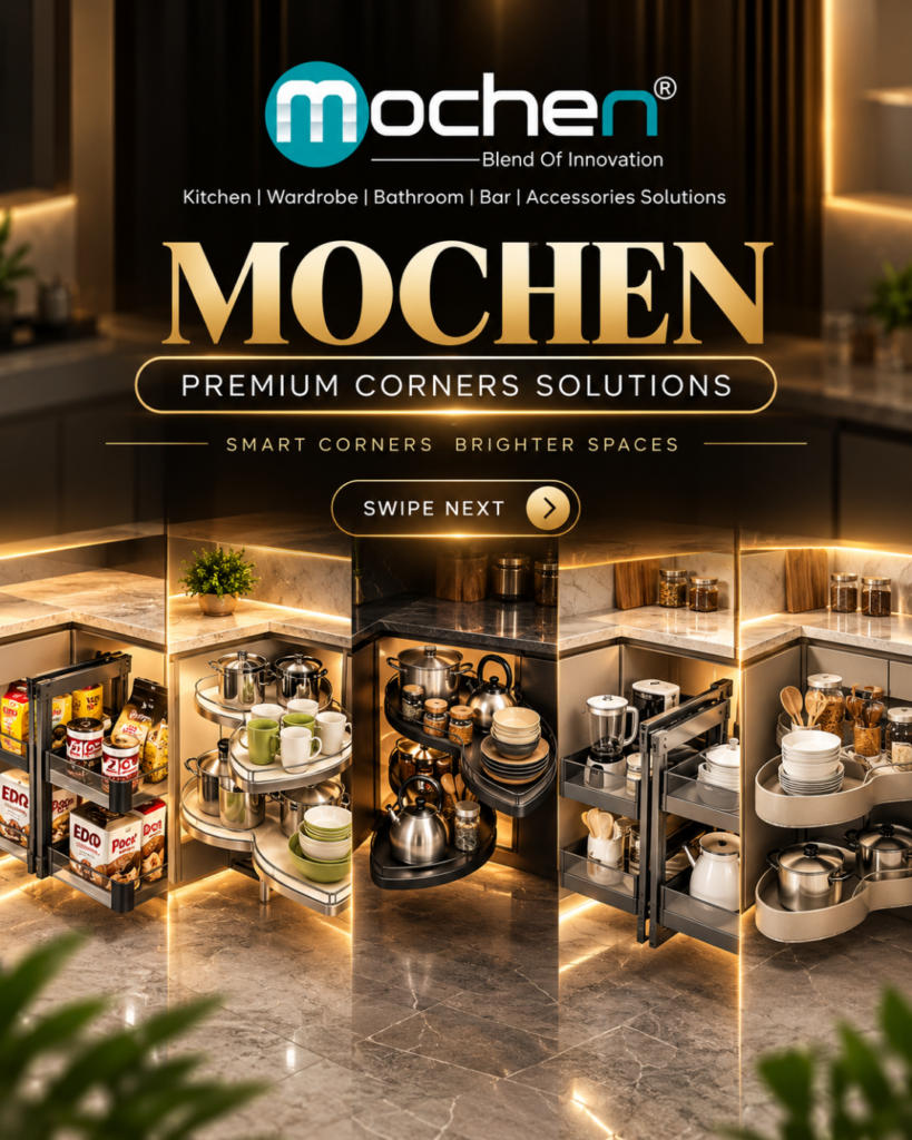 Mochen Premium Corner Solutions – Smart Kitchen Storage for Modern Modular Kitchens